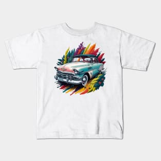 Exotic coloured Chevrolet car 50s Kids T-Shirt